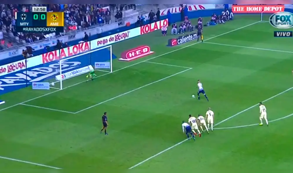 América vs Monterrey: Nicolás Sánchez abrió la cuenta desde los doce pasos [VIDEO]