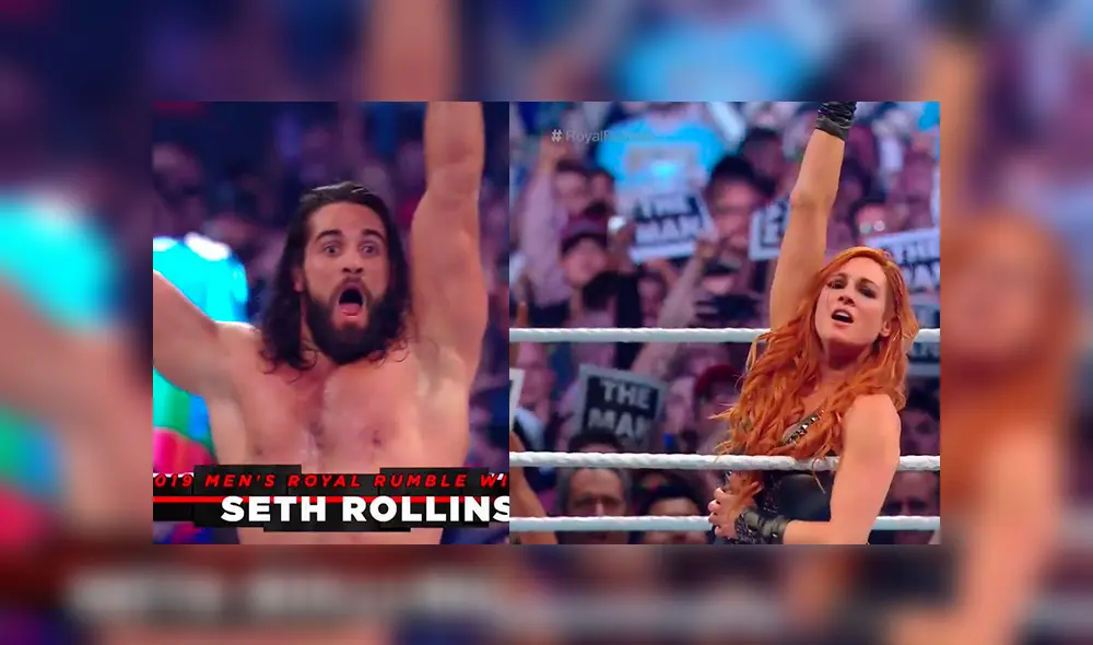 Royal Rumble 2019: Seth Rollins y Becky Lynch los vencedores del evento [VIDEO]