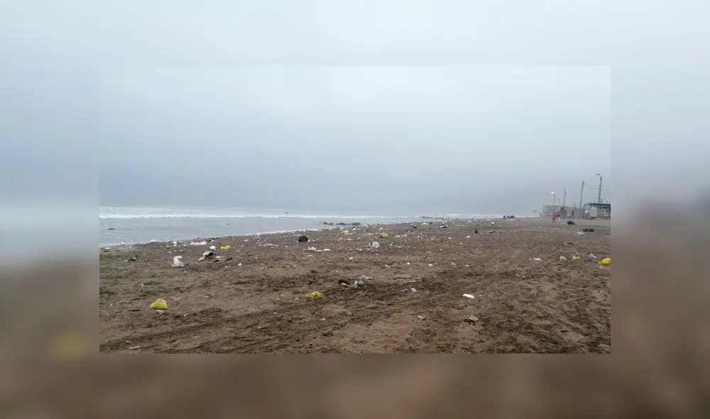 Ancón: playas terminaron repletas de basura tras visita de bañistas por Año Nuevo [VIDEO]