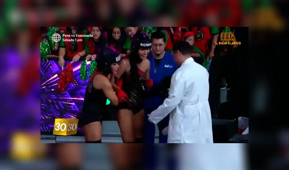 Esto es Guerra: Romina Lozano no pudo contener las lágrimas tras lesionarse en vivo