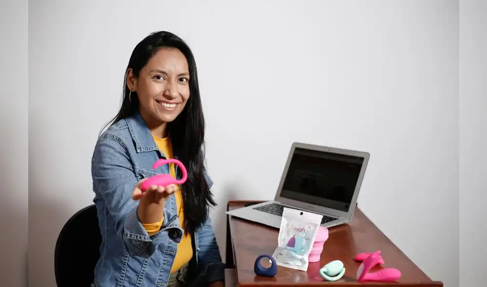 Giuliana Huamán la sanmarquina desarrolladora de startups lanzó Miah hace unas semanas. Crédito: Antonio Melgarejo