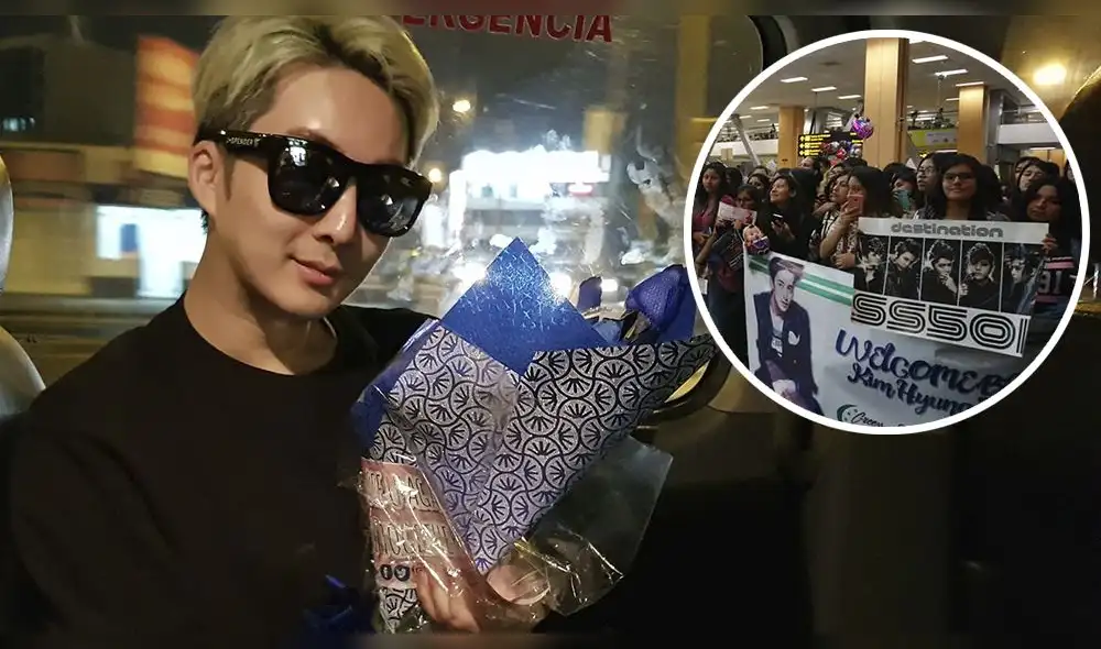 Kim Hyung Jun llegó a Lima para concierto y fans lo recibieron así [VIDEOS]