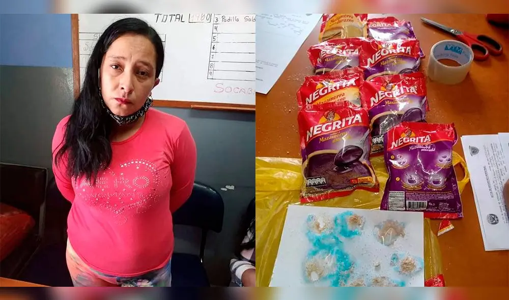 Mujer pretendía engañar la seguridad del penal de Socabaya para ingresar droga. Foto: Lego Noticias AQP. Mujer pretendía engañar la seguridad del penal de Socabaya para ingresar droga. Foto: Lego Noticias AQP.