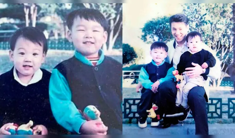 Fotografías de la infancia de Jungkook junto a su hermano mayor y su padre.