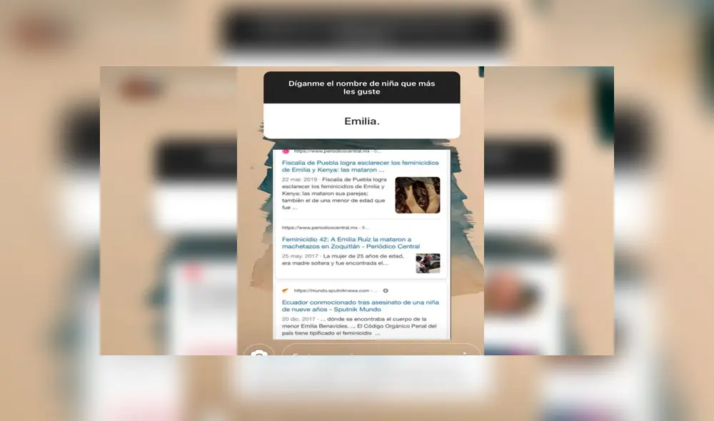 Las capturas de pantalla conmocionaron miles de internautas. Foto: Crónica