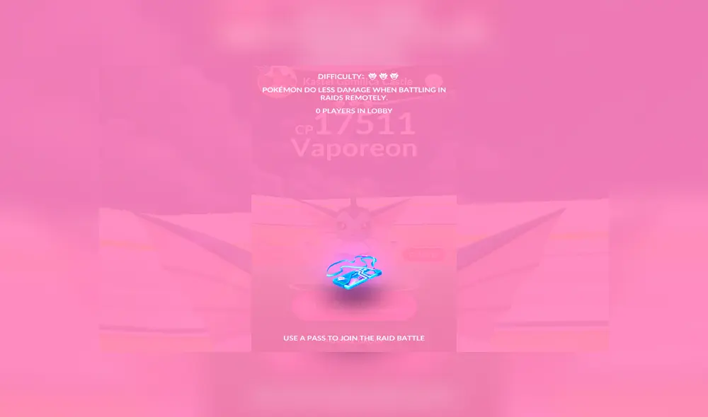 Pueden participar hasta 10 jugadores de Pokémon GO en una incursión remota.