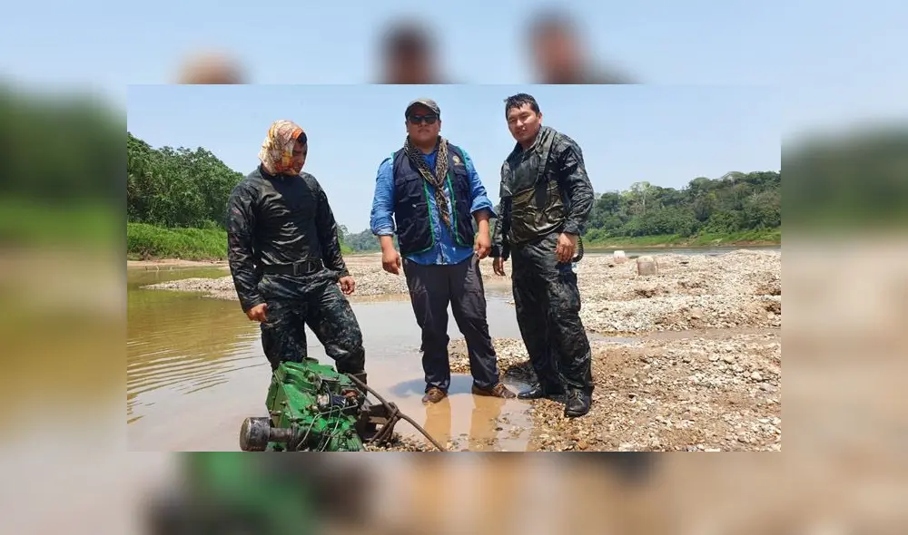 En total se destruyeron seis balsas carrancheras con sus respectivos motores e instrumentos. (Foto: Difusión) En total se destruyeron seis balsas carrancheras con sus respectivos motores e instrumentos. (Foto: Difusión)