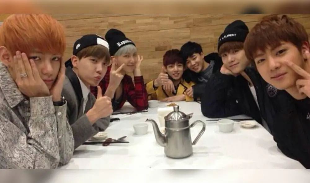 BTS en 2014, el día del ingreso de Jungkook a la prestigiosa Escuela de Artes Escénicas de Seúl (SOPA)