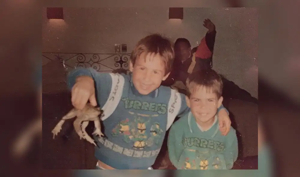 Bruno Ascenzo y su hermano. Foto: Instagram