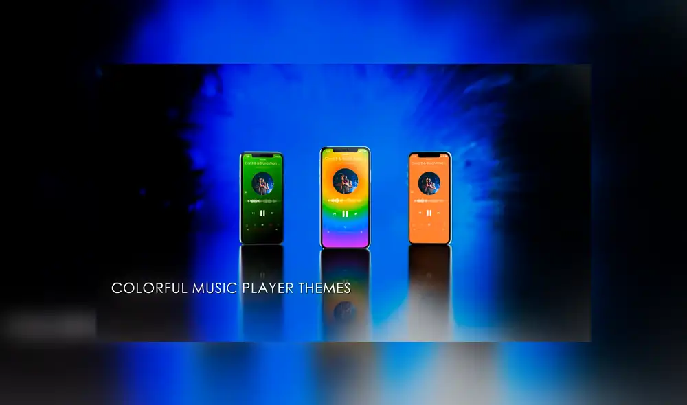 Podrás cambiar los colores de la interfaz del reproductor de Music Pro.