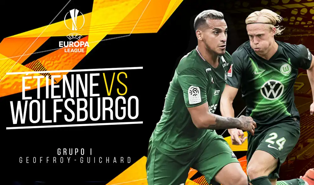 Saint Etienne vs Wolfsburgo por la Europa League.