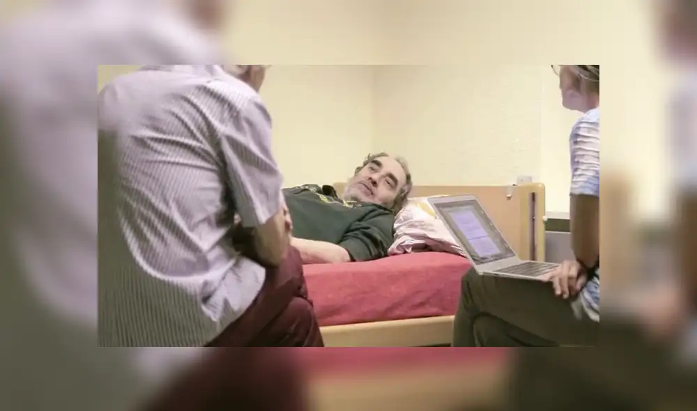 Davide Trentini, de 53 años, antes de fallecer por la eutanasia asistida. Foto: (Associazione Luca Coscioni)