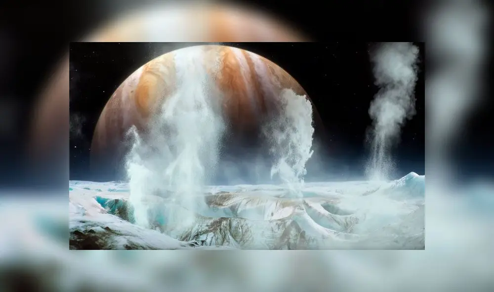 Con este hallazgo de la NASA, Europa tendría todos los ingredientes necesarios para la vida. Crédito: NASA.