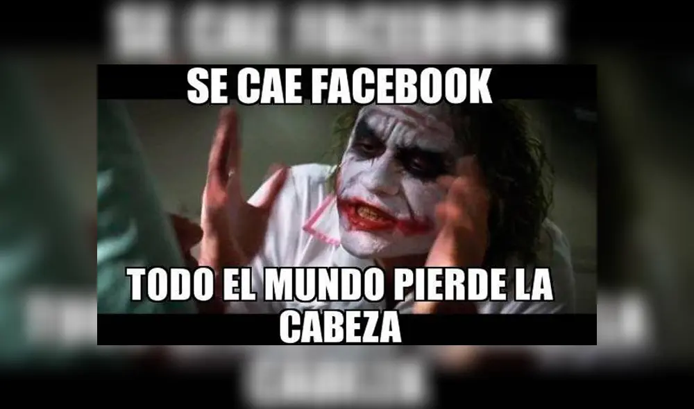 Facebook, WhatsApp e Instragram cayeron y miles de usuarios crearon toda clase de divertidos memes.