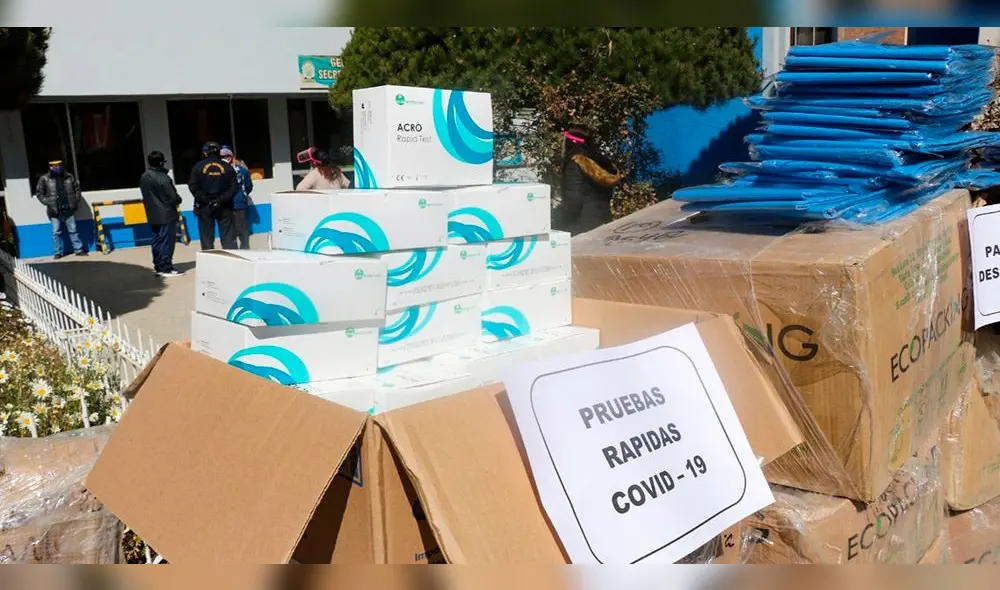 Municipalidad Provincial de San Román hizo la donación de pruebas rápidas y materiales médicos.