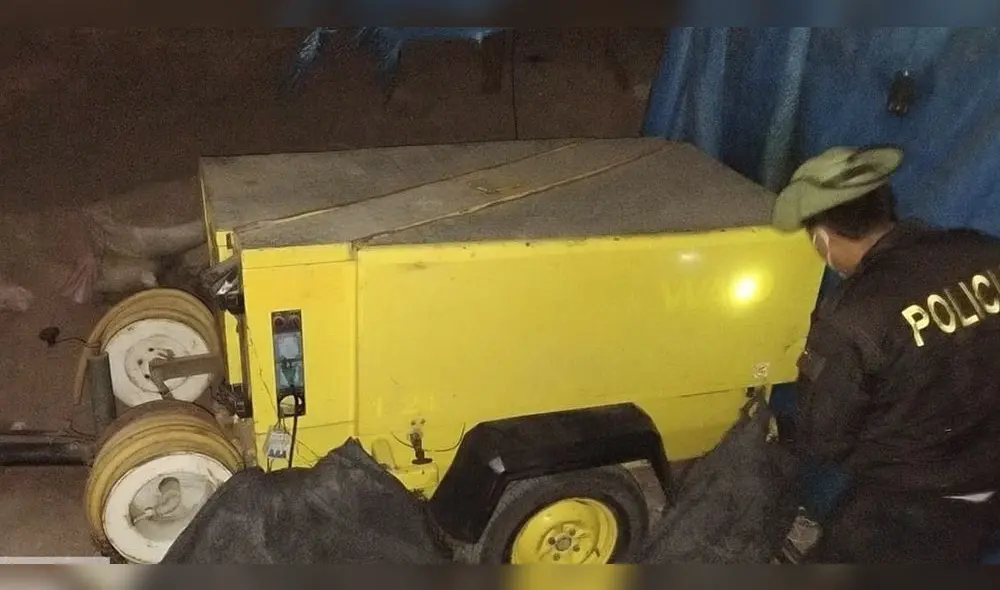 En el lugar se halló maquinaria con la que realizaban actividades de minería ilegal en Tacna.
