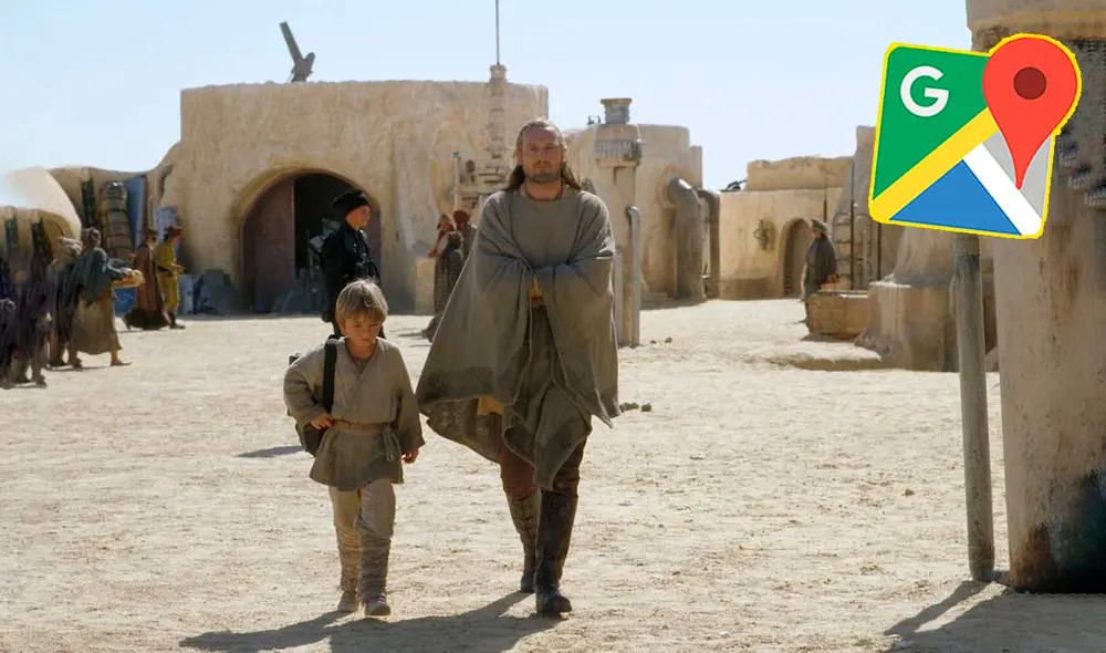 Desliza las imágenes para ver cómo luce la ciudad que inspiró Tatooine, planeta ficticio de Star Wars. Foto: captura de Google Maps.