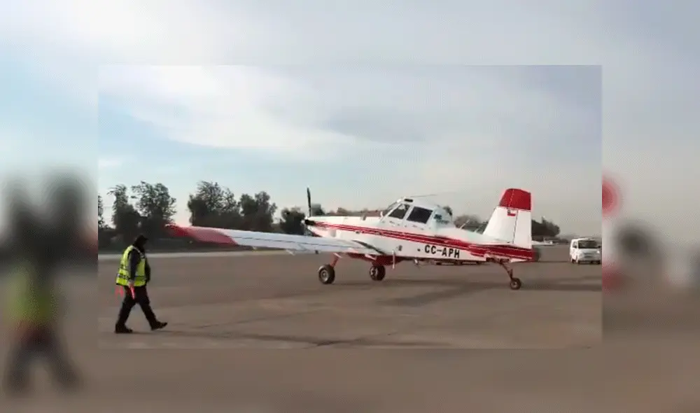 La nave tiene una capacidad de 3 104 litros de agua y autonomía de vuelo de 3, 7 horas. Foto: Captura/@antoniowalkerp La nave tiene una capacidad de 3 104 litros de agua y autonomía de vuelo de 3, 7 horas. Foto: Captura/@antoniowalkerp