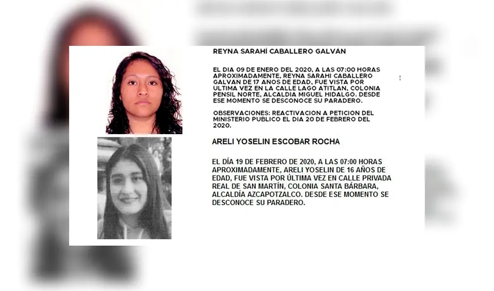 Desapariciones de niñas como Fátima alertan a Ciudad de México en los últimos días [FOTOS]