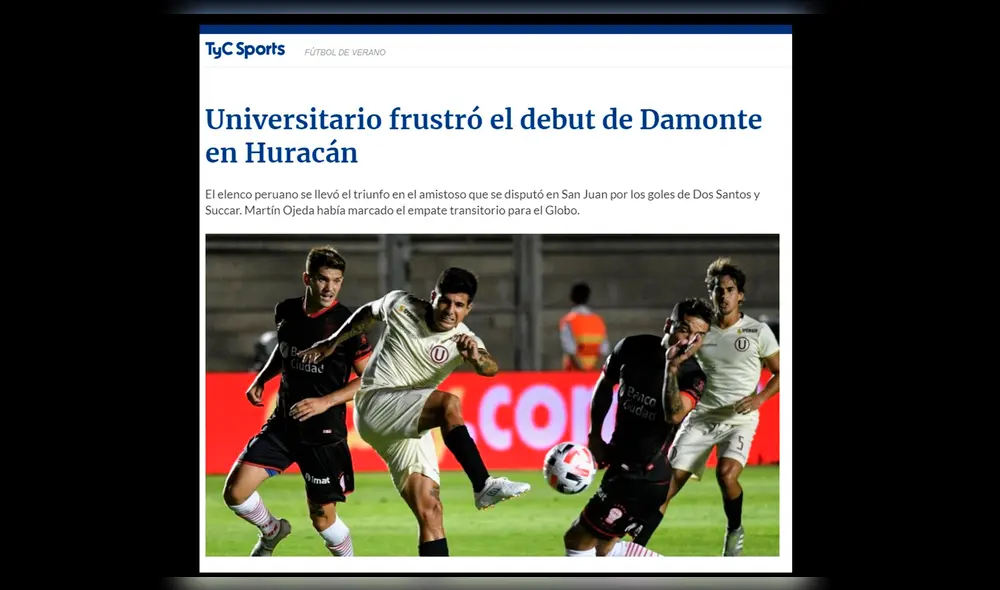 Universitario de Deportes: así informó la prensa argentina sobre el triunfo crema.