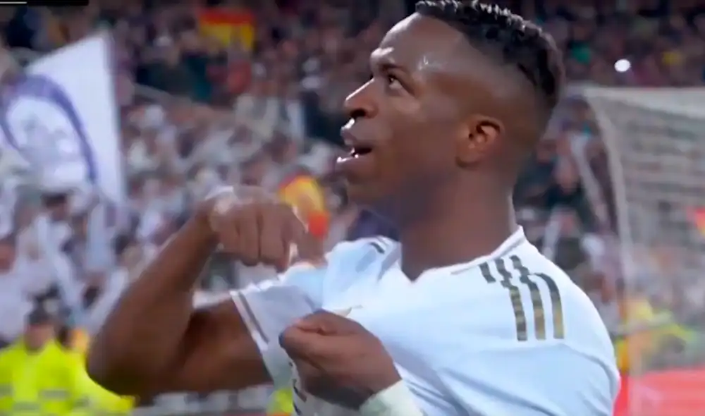 Vinicius Junior abrió el marcador en el clásico Real Madrid vs. Barcelona | Foto: DirecTV Sports Vinicius Junior abrió el marcador en el clásico Real Madrid vs. Barcelona | Foto: DirecTV Sports