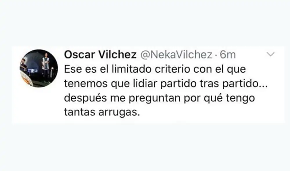 Alianza Lima vs. Binacional: Óscar Vílchez critica la labor arbitral en la final de la Liga 1. Alianza Lima vs. Binacional: Óscar Vílchez critica la labor arbitral en la final de la Liga 1.