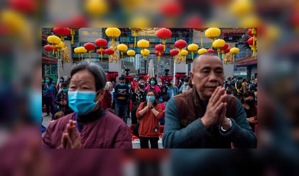 Festividades por el Año Nuevo Lunar congregó a fieles pese a brote del mortal coronavirus en China. Foto: AFP Festividades por el Año Nuevo Lunar congregó a fieles pese a brote del mortal coronavirus en China. Foto: AFP