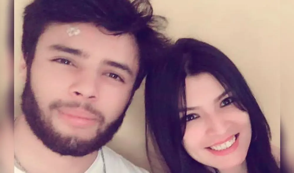 Israel Boucher junto a su hermana