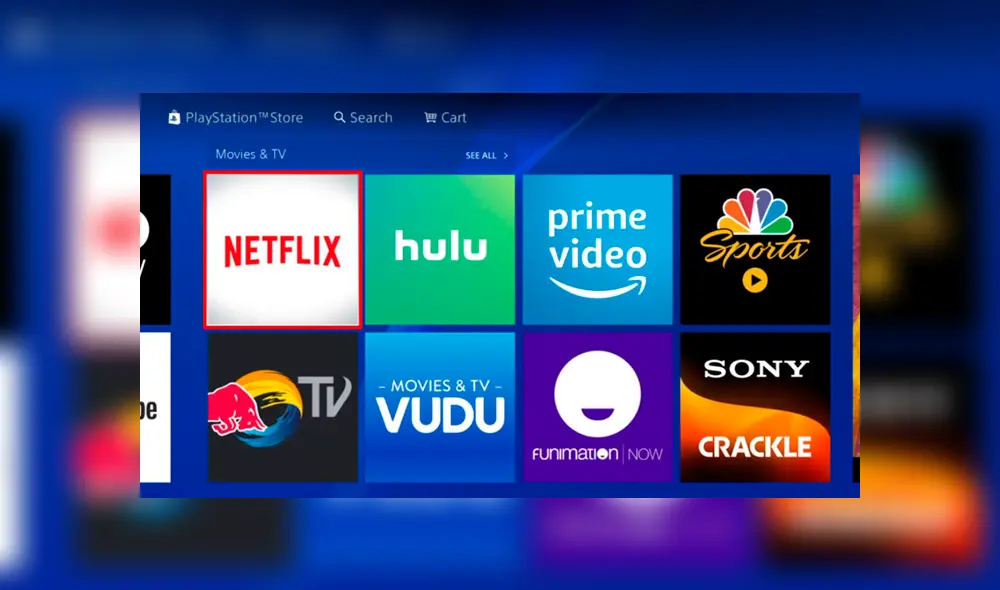 Netflix, Hulu, Amazon Prime Video, entre otros servicios de streaming funcionan con PlayStation Plus en PS4. Netflix, Hulu, Amazon Prime Video, entre otros servicios de streaming funcionan con PlayStation Plus en PS4.