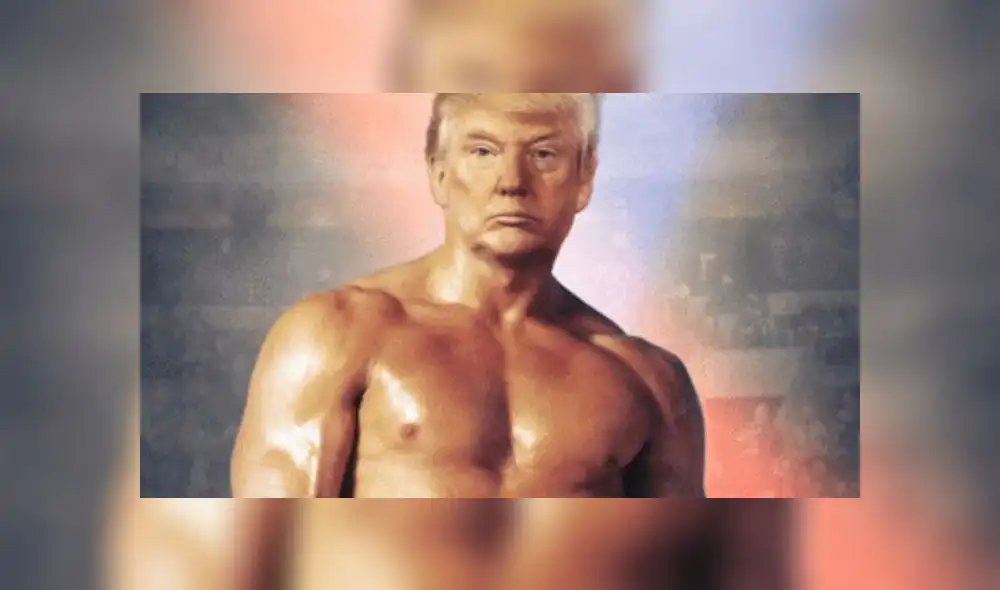 Donald Trump como Rocky Balboa. Foto: Twitter. Donald Trump como Rocky Balboa. Foto: Twitter.