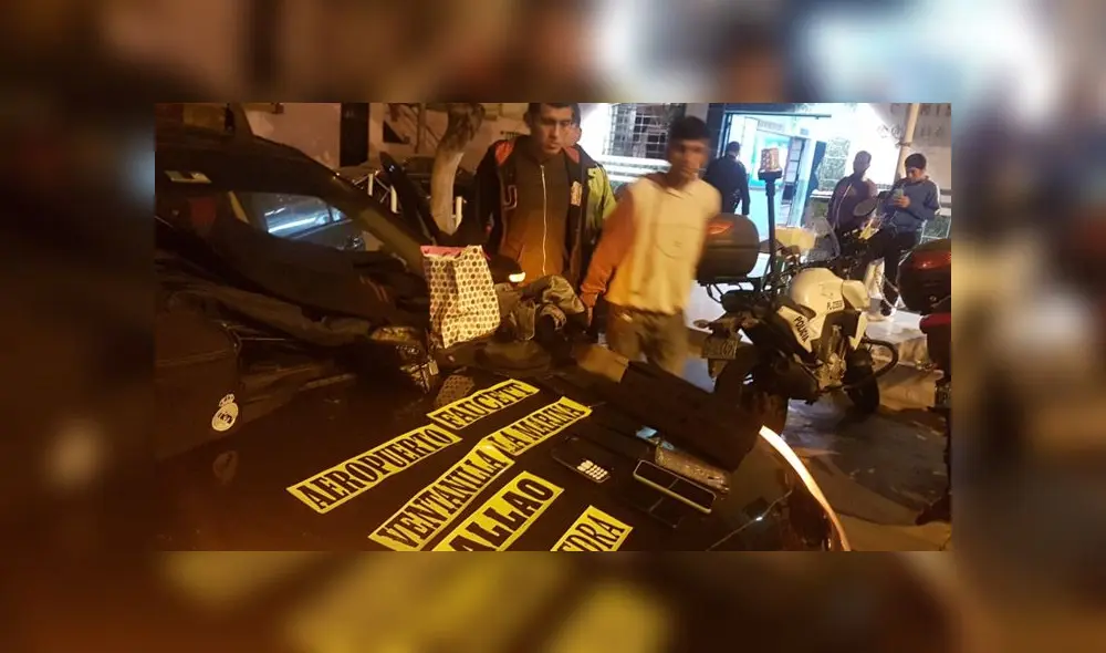 Sujetos intentaron huir, pero fueron detenidos por agentes de la comisaría de Condevilla. (Foto: PNP)