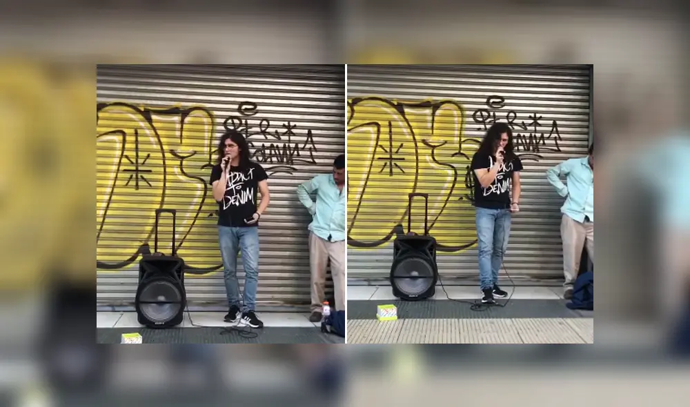 Un joven decidió cantar en la calle un tema de Pearl Jam, imitando a la perfección la voz del vocalista. Foto: Facebook Un joven decidió cantar en la calle un tema de Pearl Jam, imitando a la perfección la voz del vocalista. Foto: Facebook