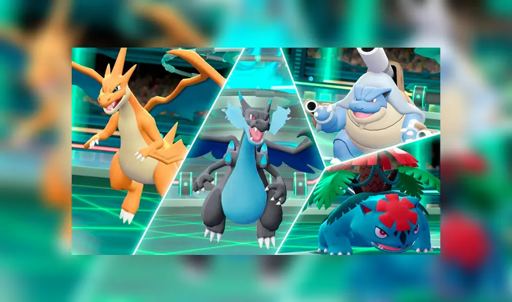 Así lucen las megaevoluciones de los iniciales de Kanto. Foto: Pokémon.