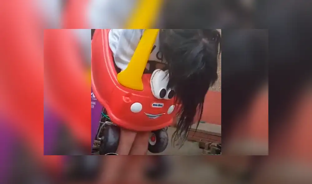 Facebook viral: Se mete a carro de su sobrino pequeño y queda atascada [VIDEO]