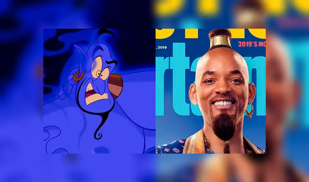 Aladdin: filtran foto de Will Smith como el 'Genio' azul de la historia