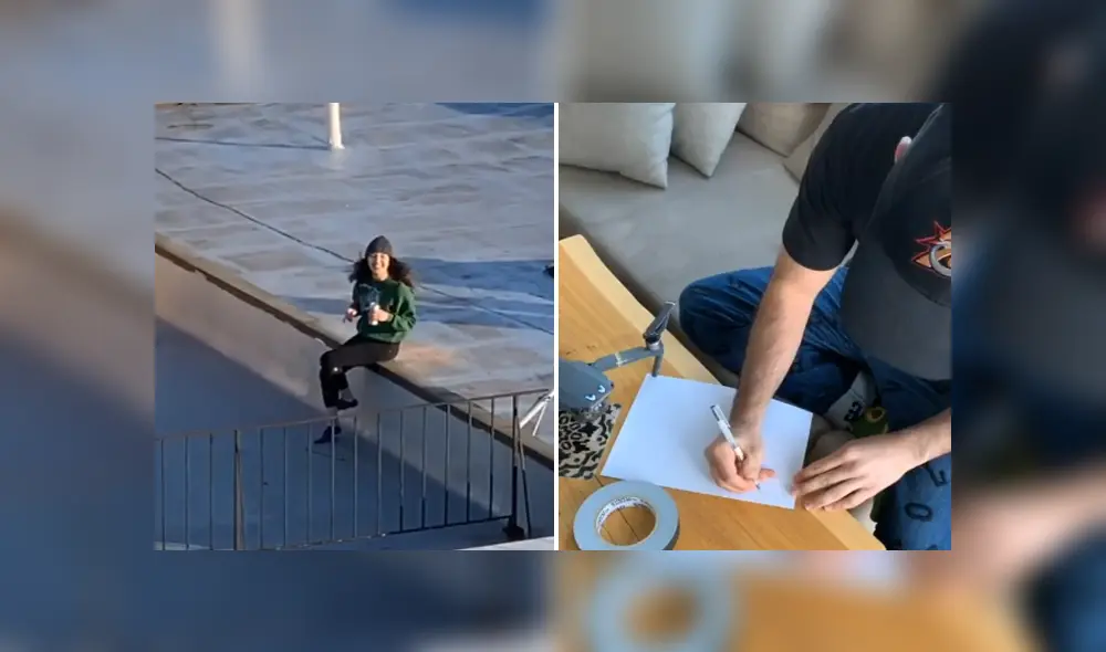 En TikTok se hizo viral el momento en que un joven usa un dron para enviarle su número telefónico a su vecina.