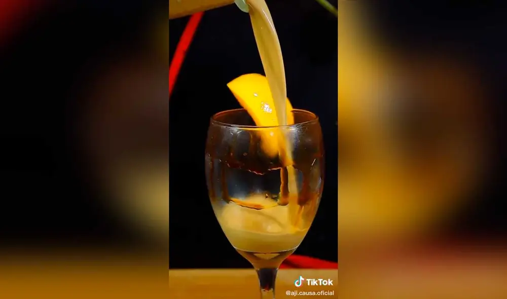 Desliza las imágenes para conocer un poco más sobre la preparación de este cóctel peruano. Foto: captura de TikTok/@aji.causa.oficial