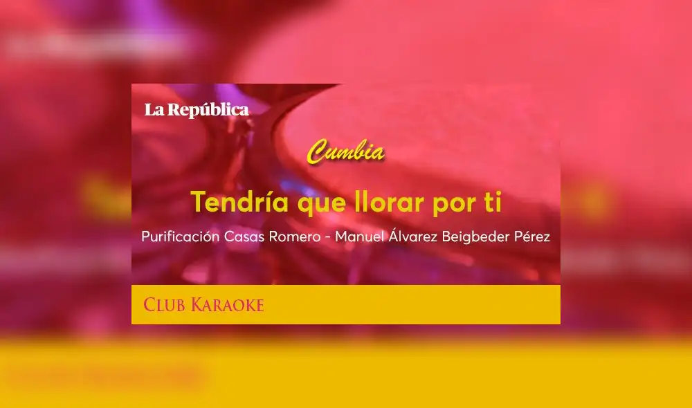 Tendría que llorar por ti, canción de Purificación Casas Romero - Manuel Álvarez Beigbeder Pérez