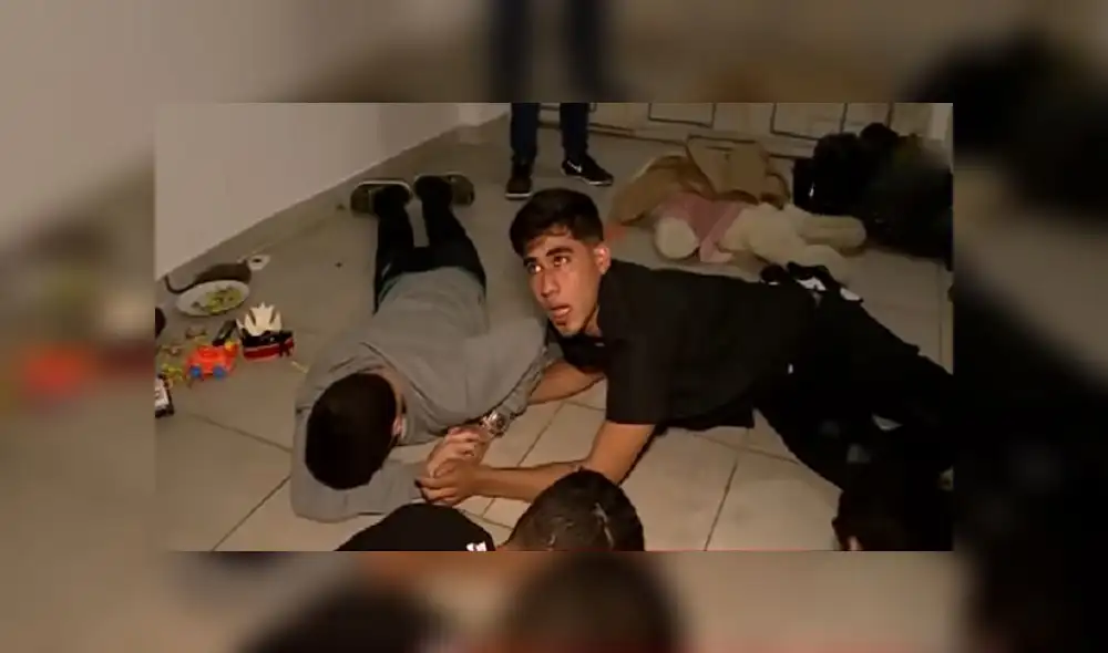 Los participantes de la reunión fueron intervenidos por los efectivos policiales. (Foto: Captura de vídeo Buenos Días Perú - Panamericana) Los participantes de la reunión fueron intervenidos por los efectivos policiales. (Foto: Captura de vídeo Buenos Días Perú - Panamericana)