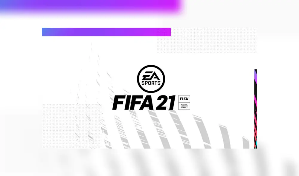 Logo oficial de FIFA 21. Foto: EA. Logo oficial de FIFA 21. Foto: EA.