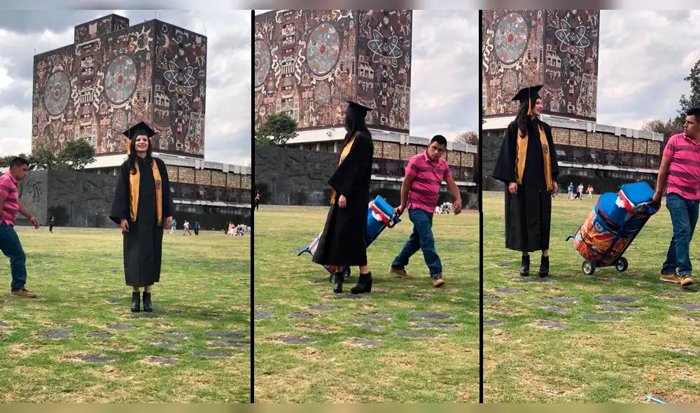 Twitter: Ambulante malogra su foto de graduación y es víctima de memes [FOTOS]