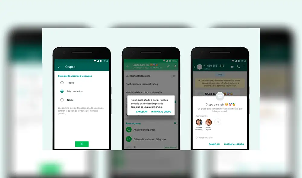 Ahora podrás evitar que te agreguen a grupos de WhatsApp indeseados.