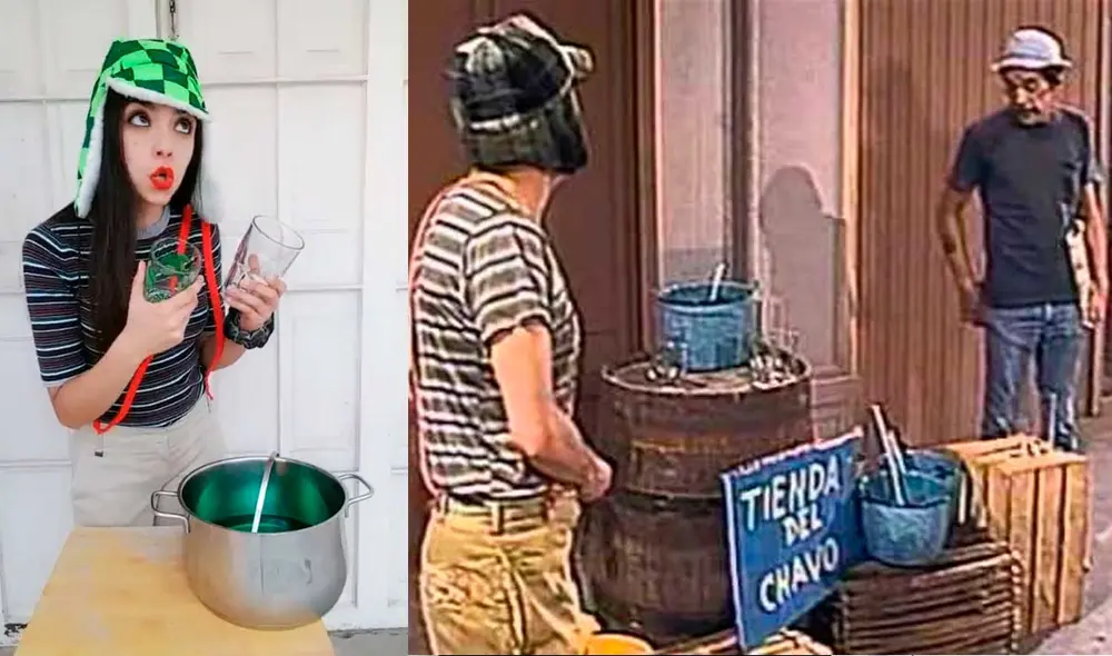Desliza las imágenes para ver algunas escenas de esta divertida parodia de El chavo del 8. Foto: captura de TikTok/Solo una Dany más