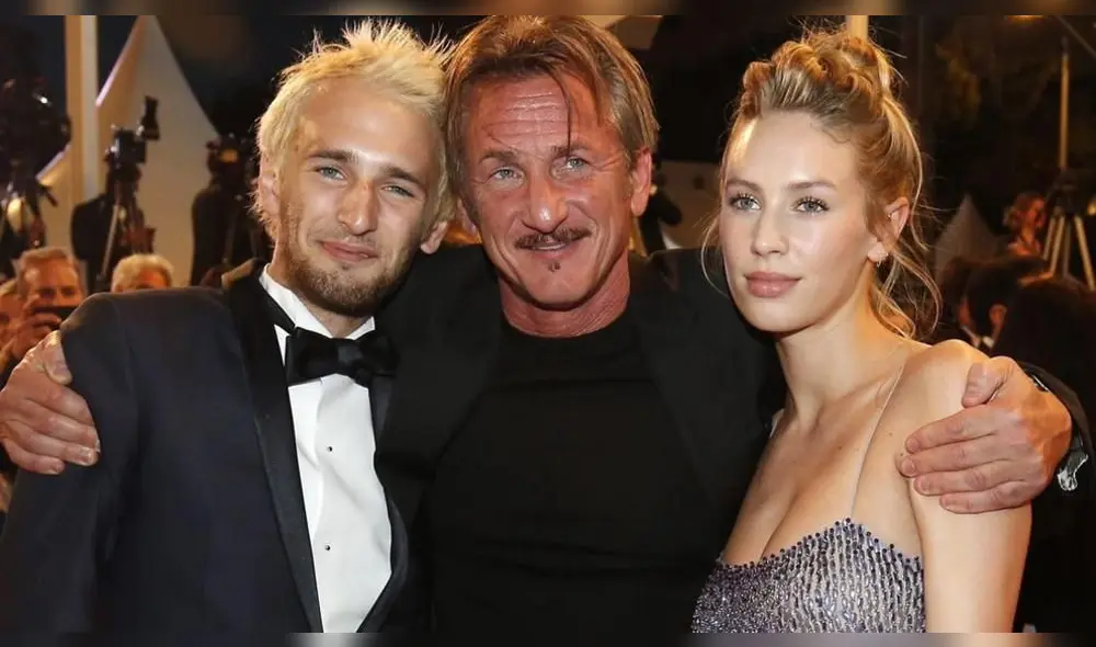 Sean Penn y sus hijos. Sean Penn y sus hijos.