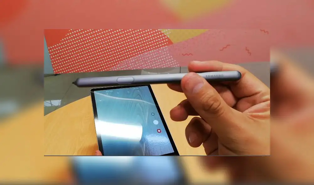 El Galaxy Tab S6 de Samsung viene con el S Pen, un sofisticado lápiz óptico que tiene múltiples funciones. Foto: Daniel Robles