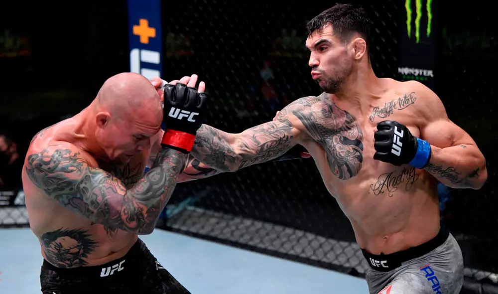 Aleksandar Rakic venció a Anthony Smith en el UFC Fight Night de Las vegas. Foto: ESPN Aleksandar Rakic venció a Anthony Smith en el UFC Fight Night de Las vegas. Foto: ESPN