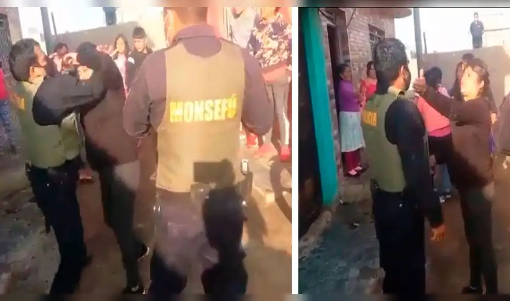 Mujer agrede a policía en el distrito de Monsefú. Mujer agrede a policía en el distrito de Monsefú.