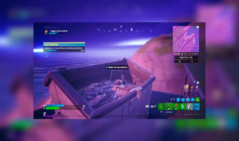 Completa los desafíos Mar Adentro de la semana 1 de la temporada 11 de Fortnite.