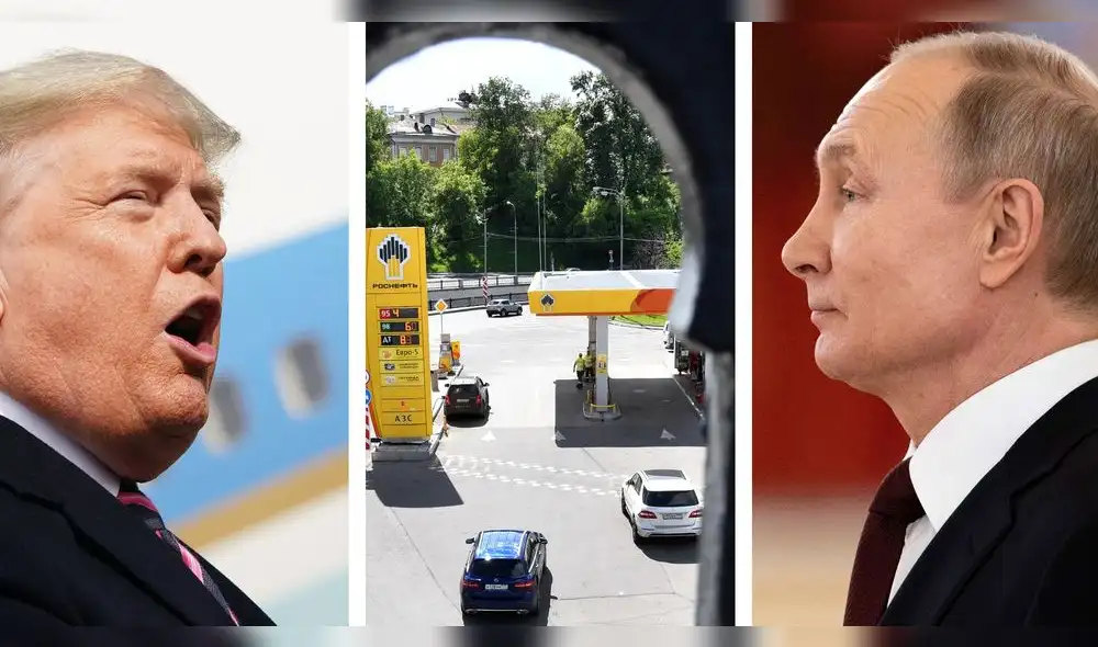 Rosneft sufre pérdida millonaria de 3.500 millones de dólares en dos horas tras sanciones de EE. UU. Foto: AFP.