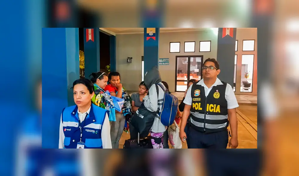 Las cuatro venezolanas fueron expulsadas del Perú por Migraciones.